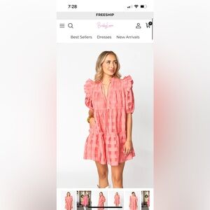 Buddy love Ensley dress coral